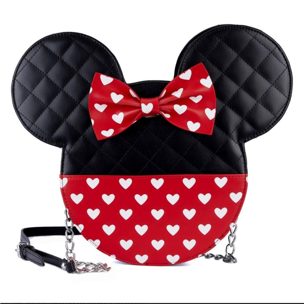 Valentines Mickey and Minnie cross body loungefly